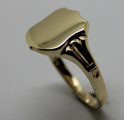 Kaedesigns Genuine 9ct 9k 375 Solid Gold Large Signet Ring In Your Size 4553