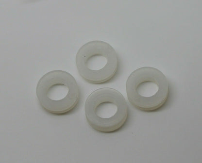 5 X Pairs Small, Medium or Large Rubber Earring Findings Donut Cushion 10Pcs