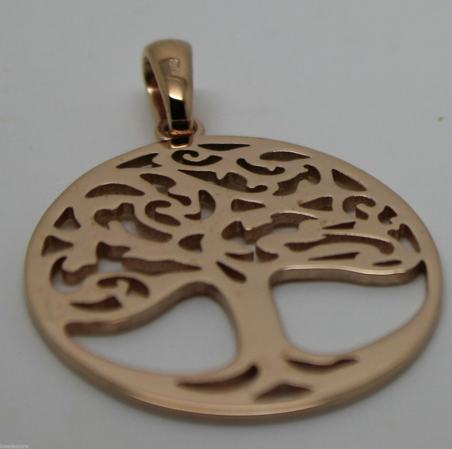 Genuine Heavy Solid 9ct Yellow Or Rose Or White Gold Tree Of Life Med/Large Pendant