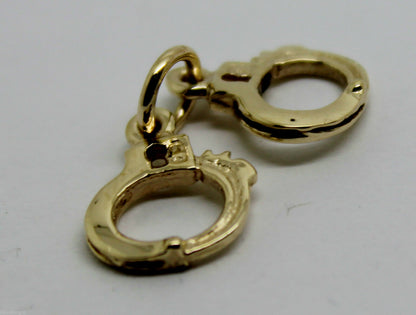 Kaedesigns, 9ct 9k Yellow or Rose or White Gold 375 Handcuffs Charm Or Pendant