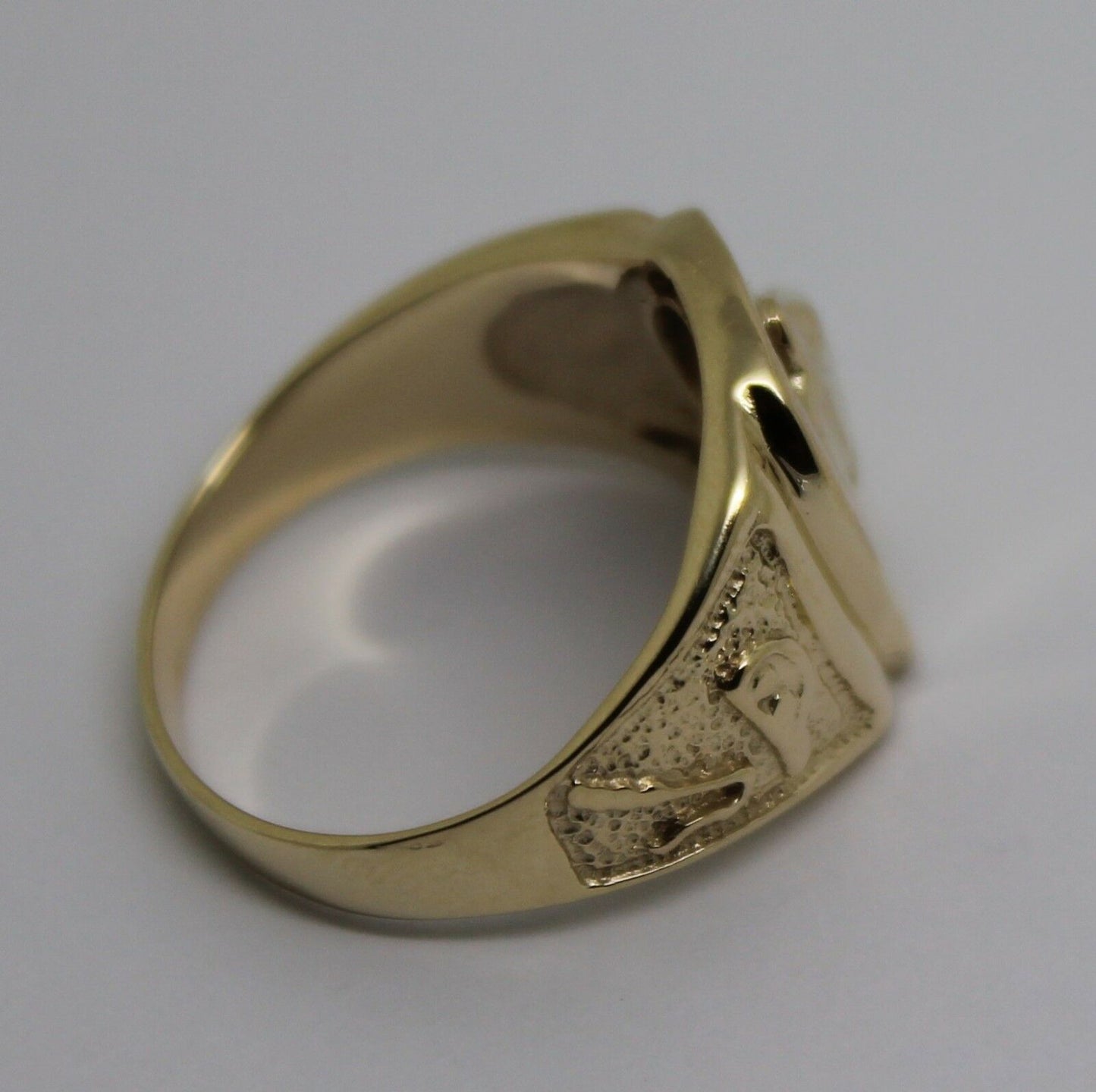 Kaedesigns, 9ct 375 Yellow or Rose or White Gold Large Heavy Horse Shoe Ring 390