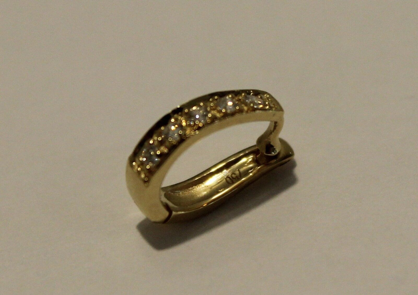 Genuine 18ct White Or Yellow Gold 750 Diamond 10mm Enhancer Bail Clasp