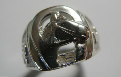 Kaedesigns, 9ct 375 Yellow or Rose or White Gold Large Heavy Horse Shoe Ring 390