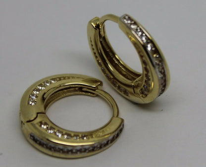 Kaedesigns, Genuine 9k 9ct Yellow Gold 15mm Hoops Earrings