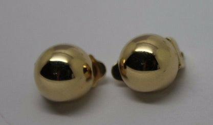 Kaedesigns 9ct 9k 375 Yellow, Rose Or White Gold Clip On 10mm Half Ball Earrings