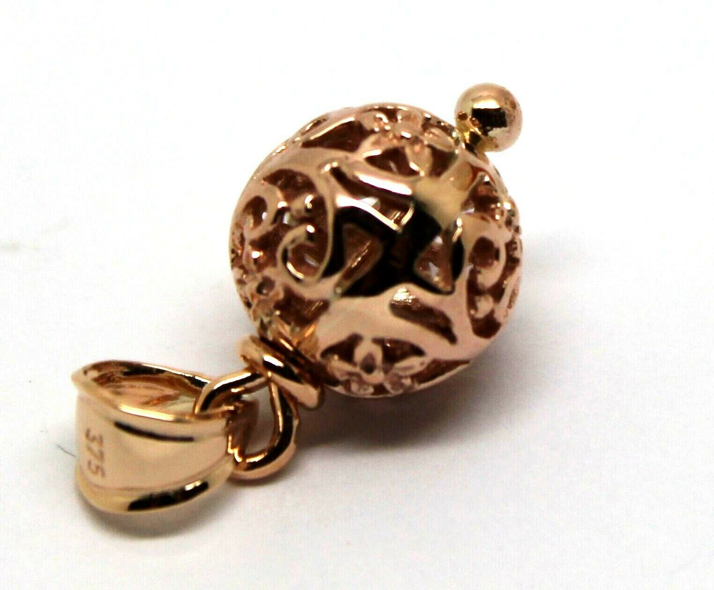 Kaedesigns Genuine 9ct Yellow, Rose or White Gold 10mm Filigree Ball Pendant