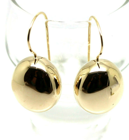 Genuine New  Heavy 9ct 9k Yellow, Rose Or White Gold Oval Hook Earrings