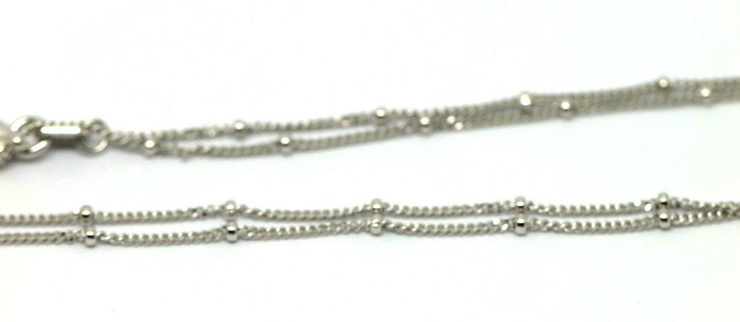 Genuine 9ct Yellow, Rose or White White Gold Diamond Cut Curb ball Necklace Chain 42cm