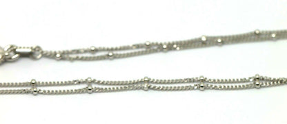 Genuine 9ct Yellow, Rose or White White Gold Diamond Cut Curb ball Necklace Chain 42cm