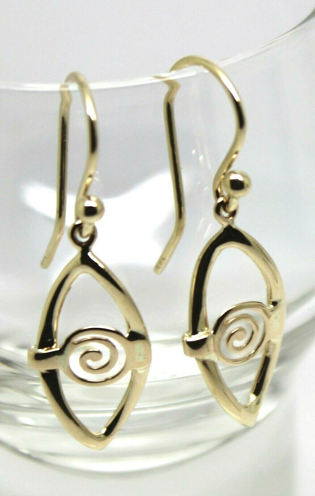 Kaedesigns New 9ct 9k Yellow, Rose or White Gold Dangle Drop Evil Eye Amulet Earrings