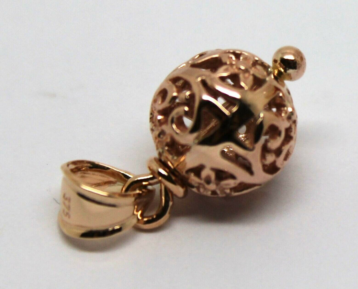 Kaedesigns Genuine 9ct Yellow, Rose or White Gold 10mm Filigree Ball Pendant