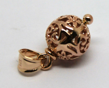 Kaedesigns Genuine 9ct Yellow, Rose or White Gold 10mm Filigree Ball Pendant
