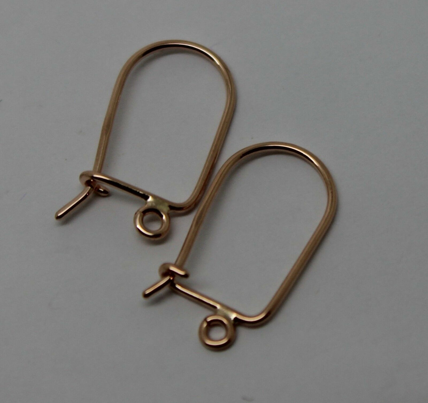 Genuine New 9ct 9kt Yellow, Rose or White Gold 20mm X 11mm Hooks