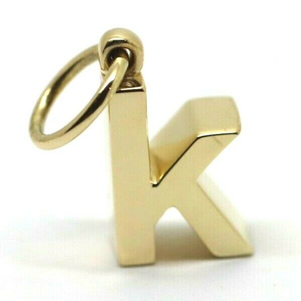 Kaedesigns, Genuine 9ct 9k 375 Genuine Solid Yellow, Rose or White Gold Initial Pendant k