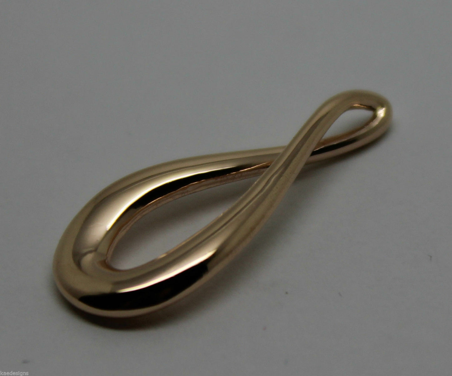 Kaedesigns 9ct 9K 375 Yellow, Rose or White 375 Gold Medium Teardrop Pendant