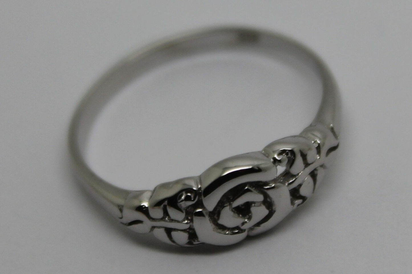 Genuine Solid 9ct White Or Rose Or Yellow Gold Flower Ring Choose Size F To K