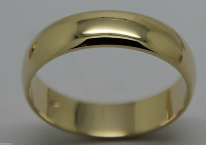 Genuine 9ct 9K Yellow, Rose or White Gold 6mm Wedding Band Ring Size Y