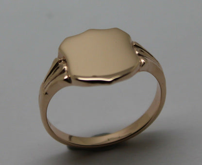 Kaedesigns Genuine 9ct 9k 375 Solid Gold Large Signet Ring In Your Size 4553