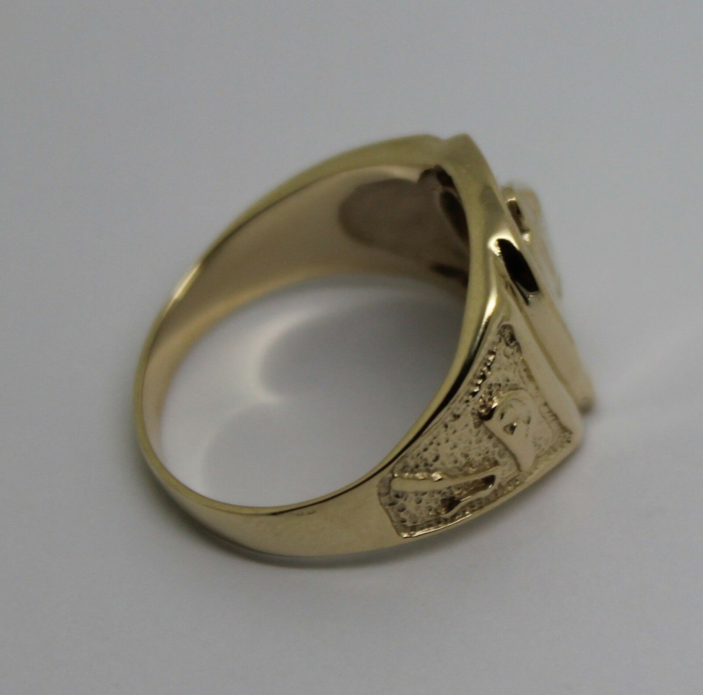 Kaedesigns, 9ct 375 Yellow or Rose or White Gold Large Heavy Horse Shoe Ring 390