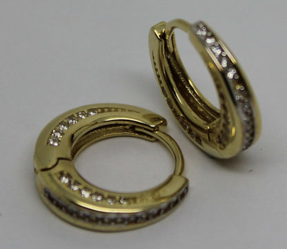Kaedesigns, Genuine 9k 9ct Yellow Gold 15mm Hoops Earrings