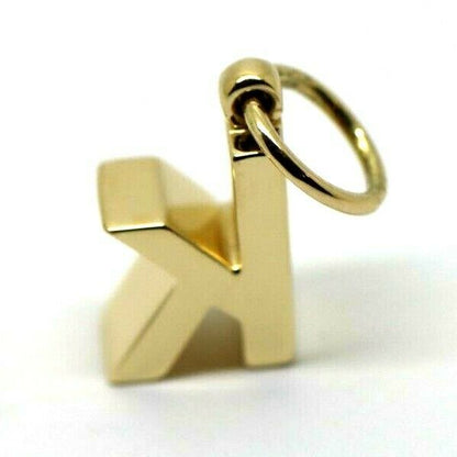 Kaedesigns, Genuine 9ct 9k 375 Genuine Solid Yellow, Rose or White Gold Initial Pendant k