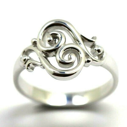 Kaedesigns Sterling Silver 925 Full Solid Filigree Swirl Ring - Choose your size