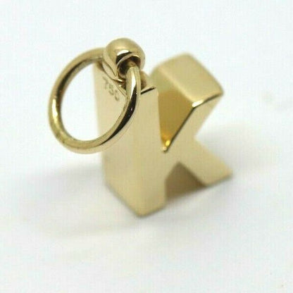 Kaedesigns, Genuine 18ct 18k Genuine Solid Yellow, Rose or White Gold Initial Pendant k