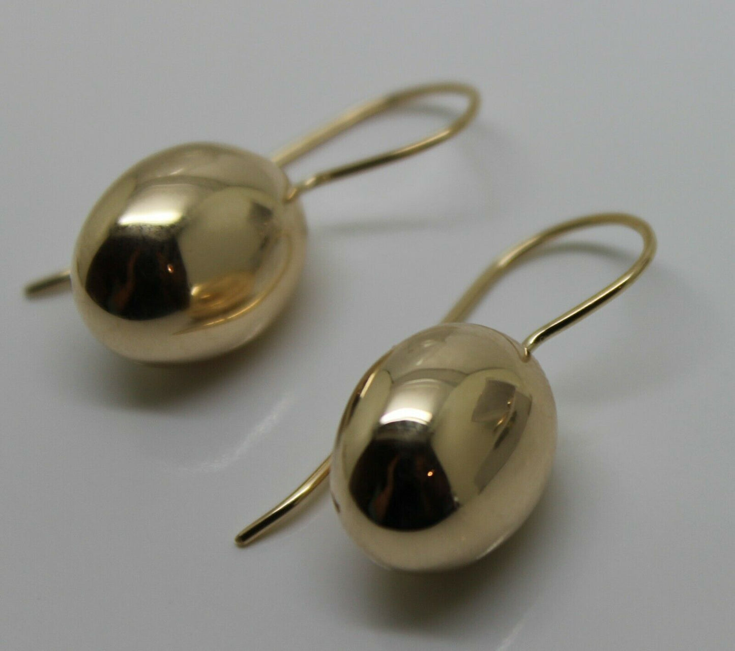 Kaedesigns New Genuine 9ct 9k Yellow, Rose Or White Gold Oval Hook Earrings
