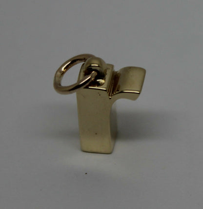 Kaedesigns, Genuine 9ct 9kt Genuine Solid Yellow, Rose or White Gold Initial Pendant R