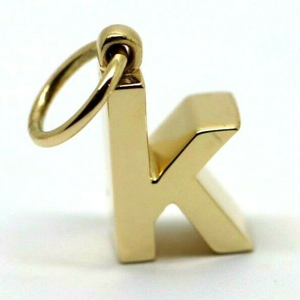 Kaedesigns, Genuine 9ct 9k 375 Genuine Solid Yellow, Rose or White Gold Initial Pendant k