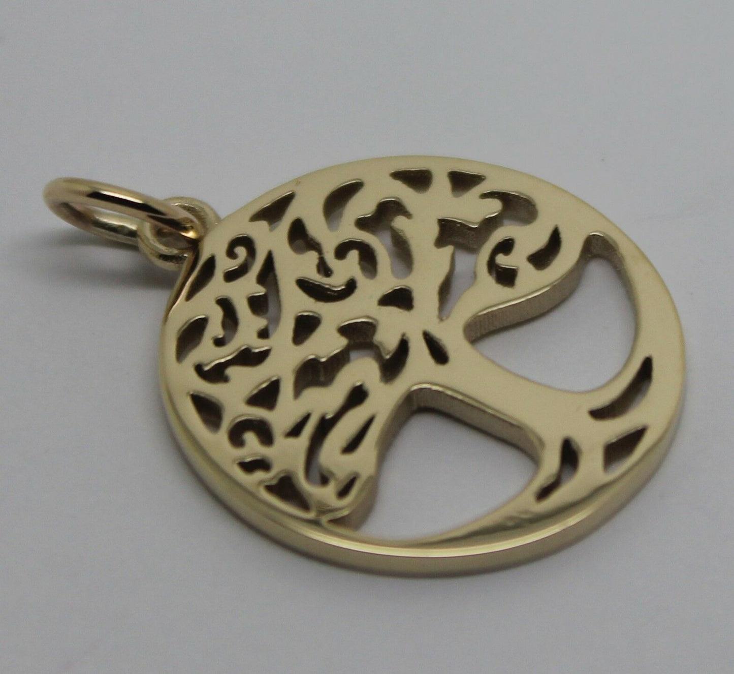 Kaedesigns Genuine 9ct Yellow, Rose or White Gold Oval Filigree Tree Of Life Pendant