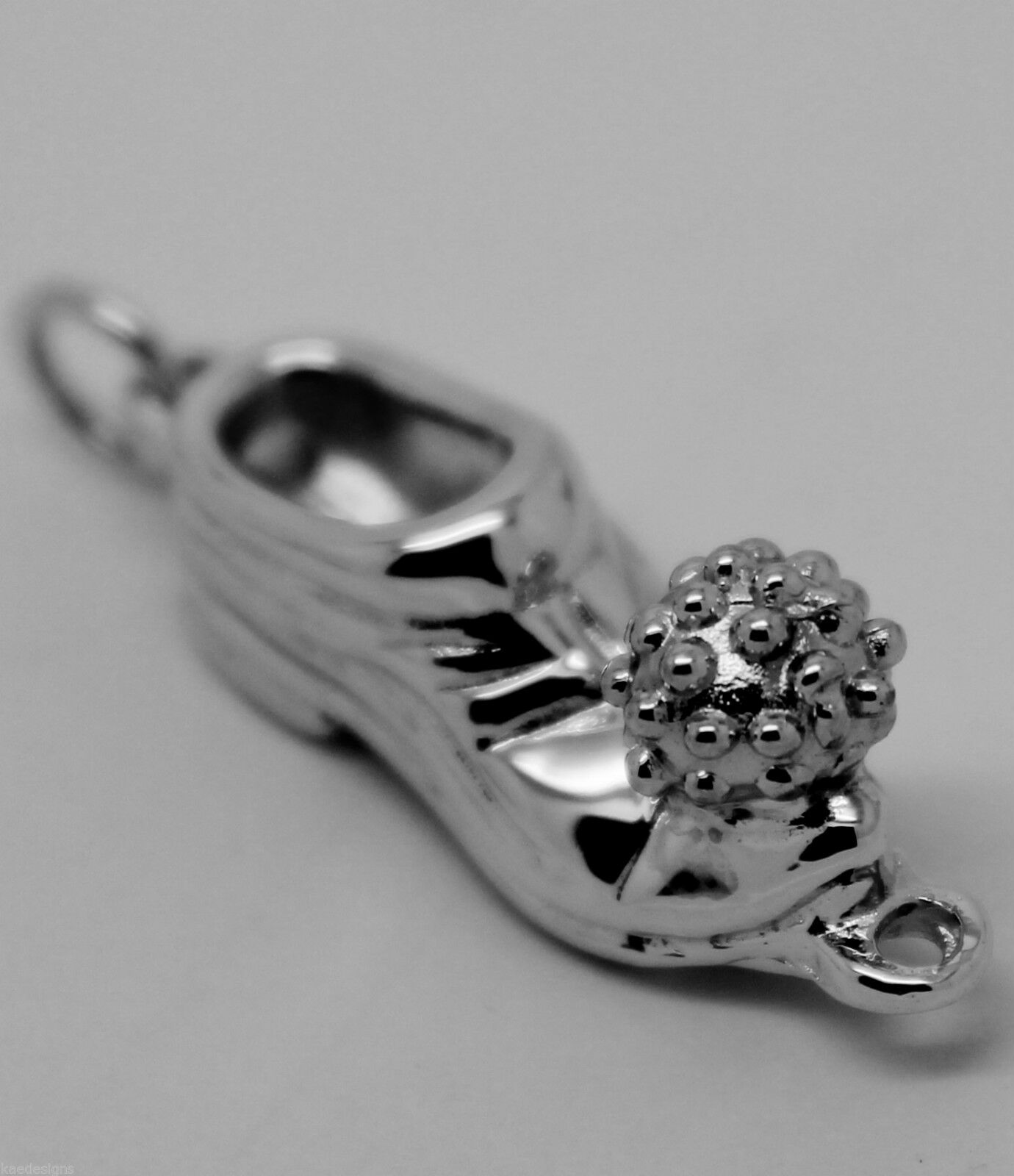 Kaedesigns Genuine Heavy 9ct New White Gold Solid Shoe Boot Pendant
