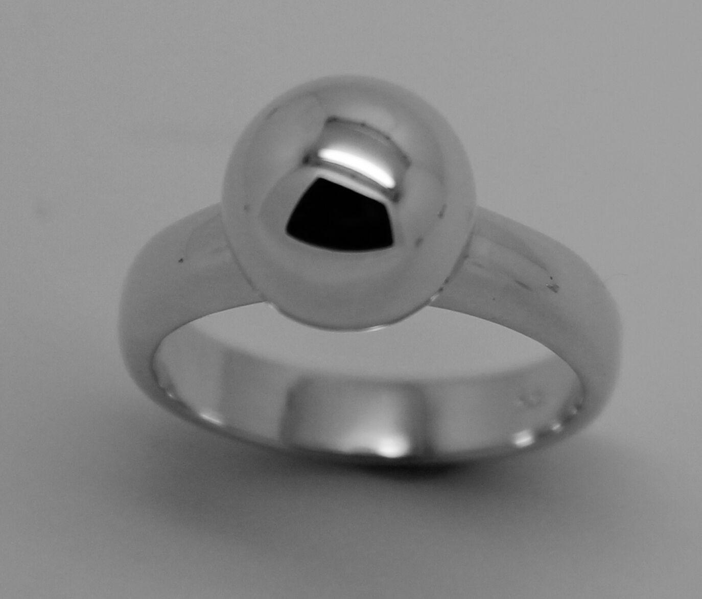 Size M Kaedesigns New  Solid Genuine Sterling Silver 925 10mm Full Ball Ring