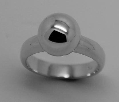 Size M Kaedesigns New  Solid Genuine Sterling Silver 925 10mm Full Ball Ring