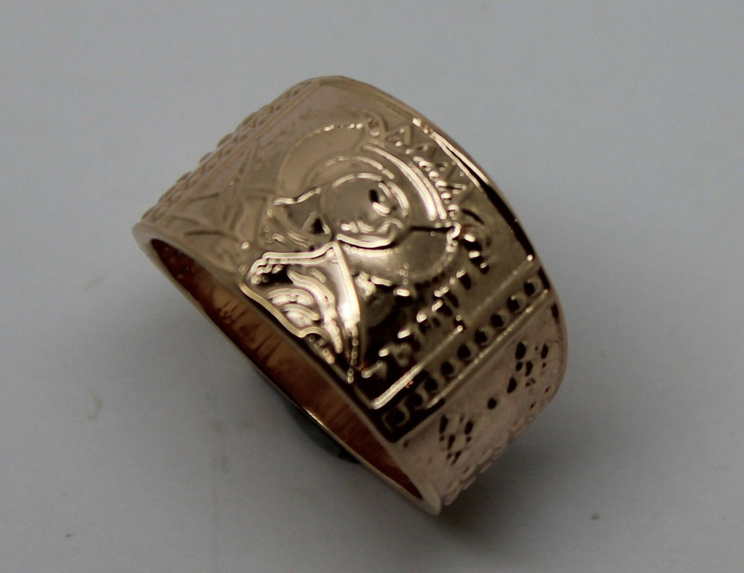 Genuine Solid 9ct 9k 375 White Or Rose Or Yellow Gold St Saint Catherine Ring