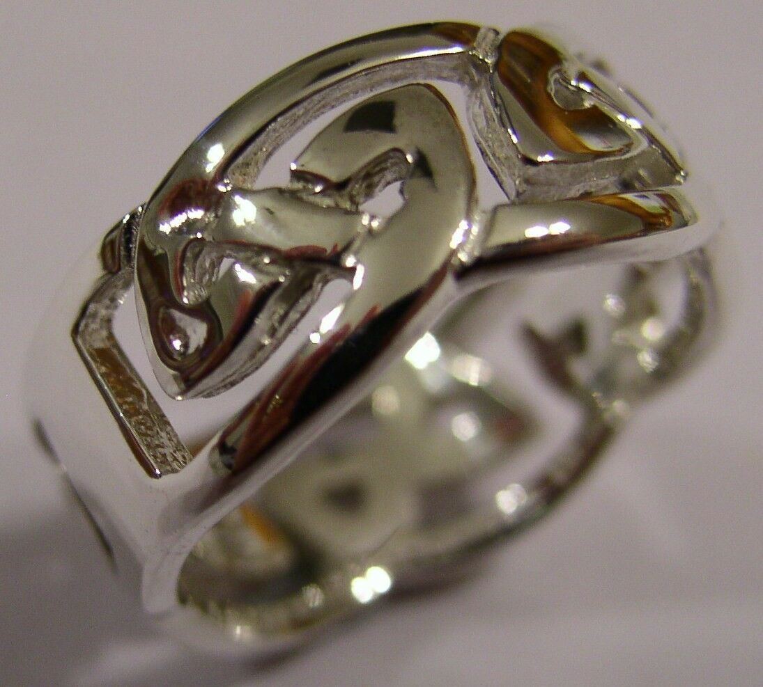 Kaedesigns Genuine Solid New Sterling Silver 925 Large Celtic Ring
