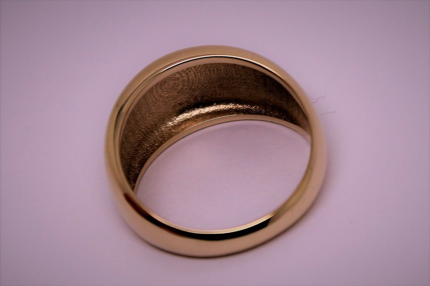 Genuine Solid 9ct White Or Rose Or Yellow Gold High 10mm Dome Ring Your Size