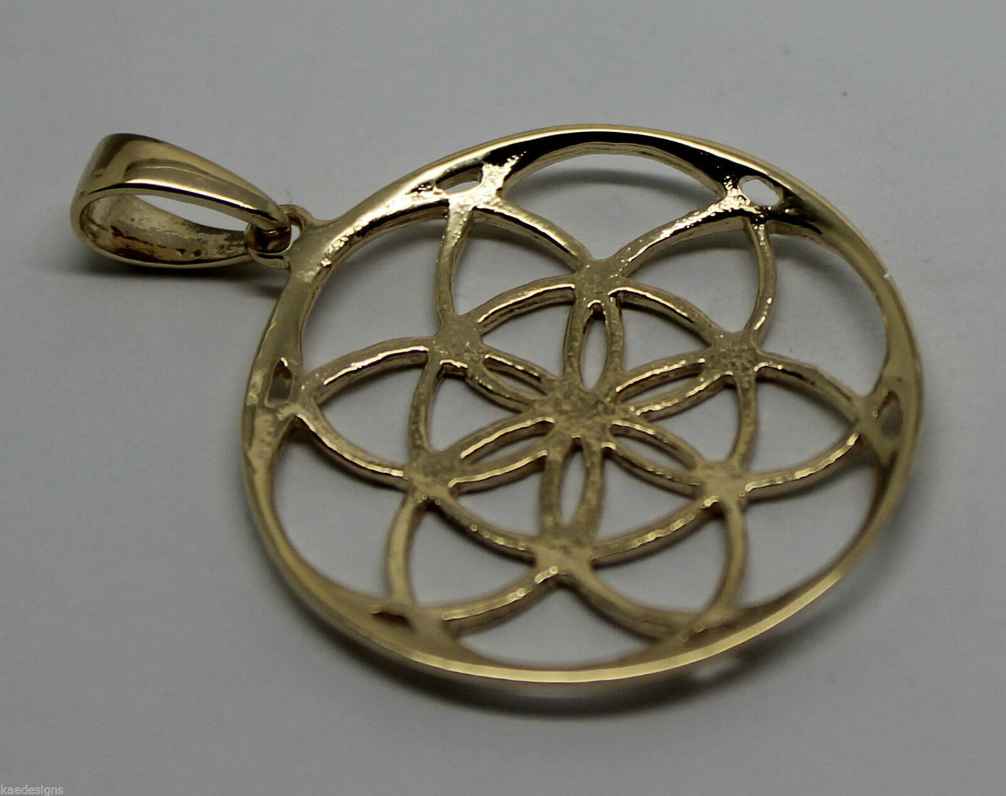 Kaedesigns Genuine Solid Sterling Silver or 9ct Yellow Or Rose Or White Gold Filigree Star Pendant