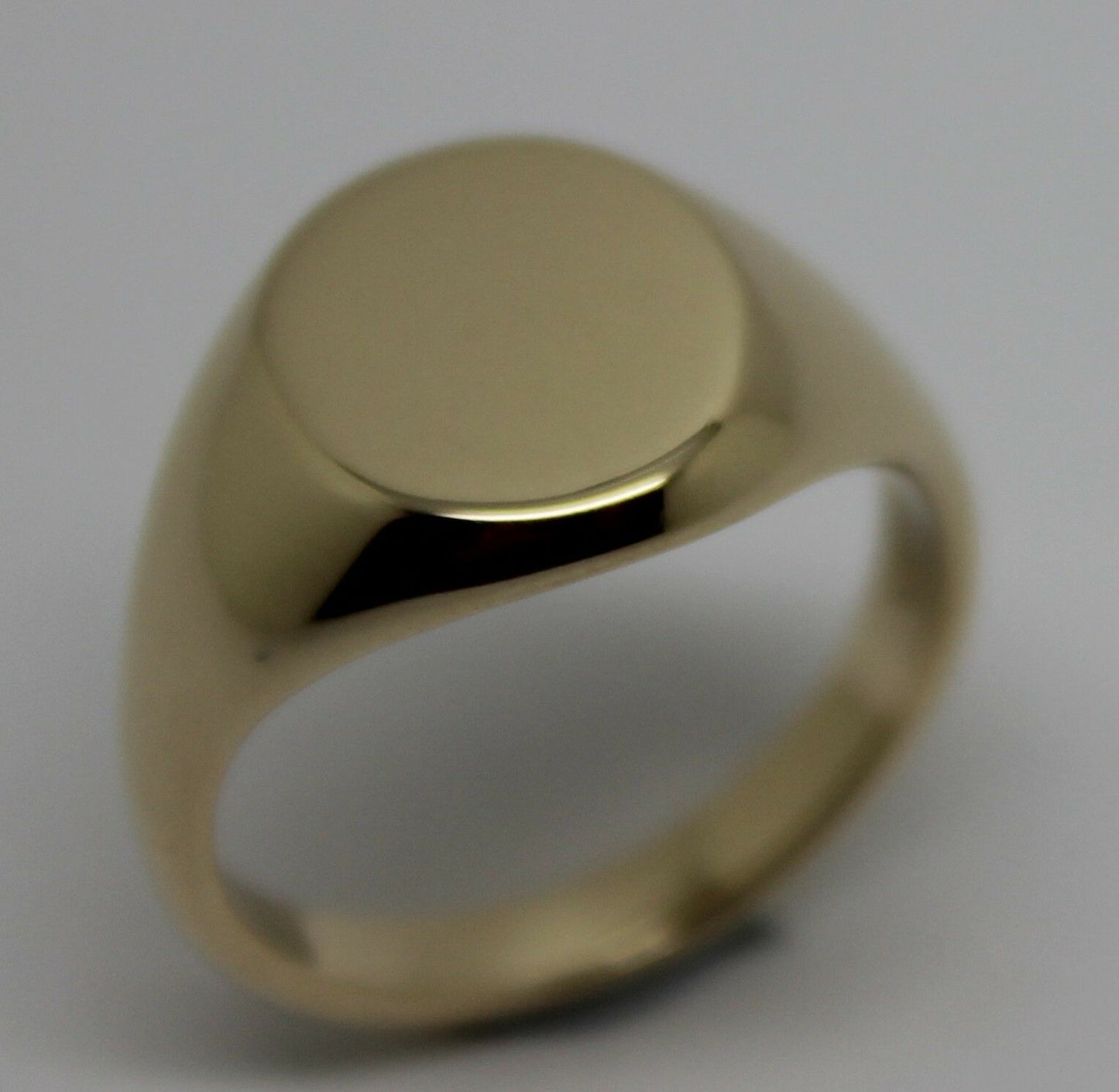 Kaedesigns Genuine 9kt 9ct Yellow, Rose or White Gold Full Solid Heavy Signet Ring 318 - Choose your size