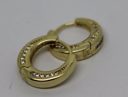 Kaedesigns, Genuine 9k 9ct Yellow Gold 15mm Hoops Earrings