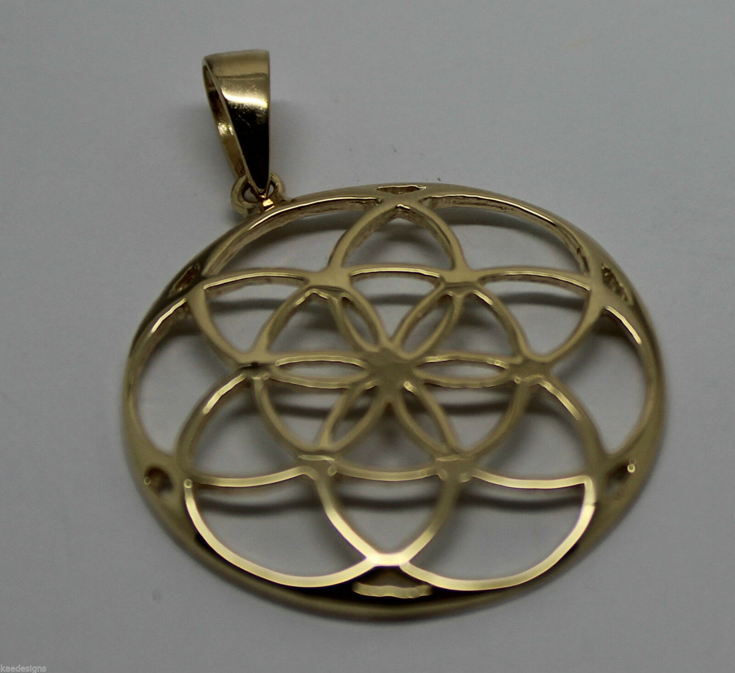 Kaedesigns Genuine Solid Sterling Silver or 9ct Yellow Or Rose Or White Gold Filigree Star Pendant