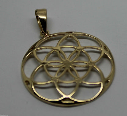 Kaedesigns Genuine Solid Sterling Silver or 9ct Yellow Or Rose Or White Gold Filigree Star Pendant