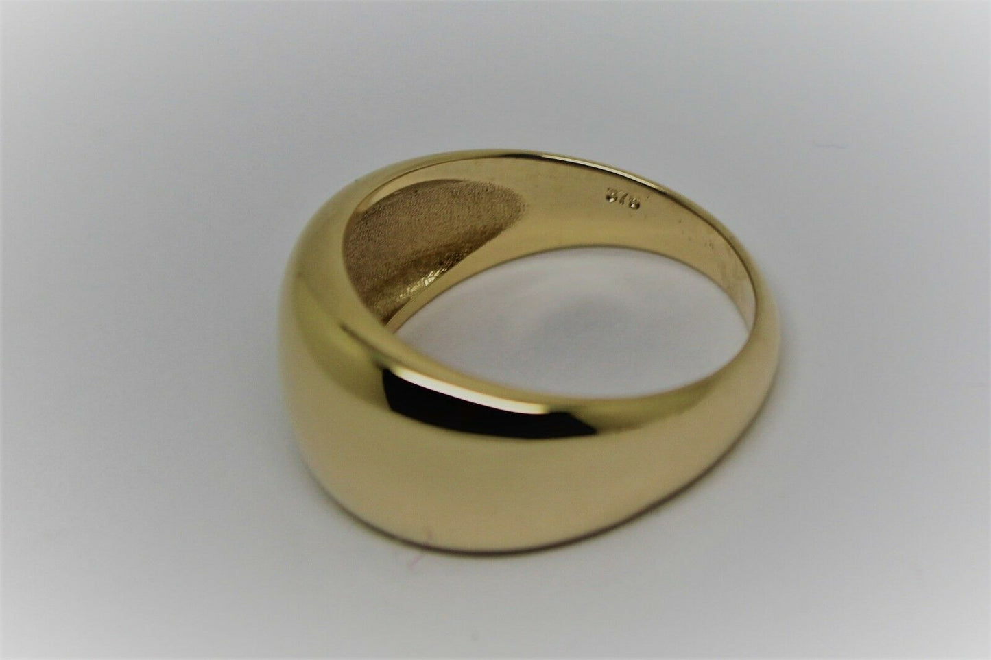 Genuine Solid 9ct White Or Rose Or Yellow Gold High 10mm Dome Ring Your Size