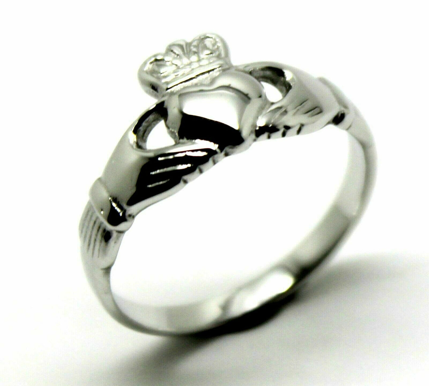 Genuine Sterling Silver 925 Irish Claddagh Ring - Choose your size I to N