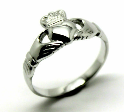Genuine Sterling Silver 925 Irish Claddagh Ring - Choose your size I to N