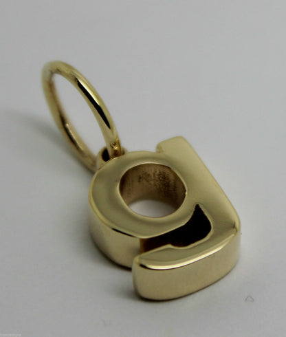 Kaedesigns, Genuine 9ct 9kt Genuine Solid Yellow, Rose or White Gold Initial Pendant G