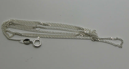 Genuine 925 Sterling Silver Kerb Curb Link Chain Necklace 40cm, 45cm, 50cm or 55cm
