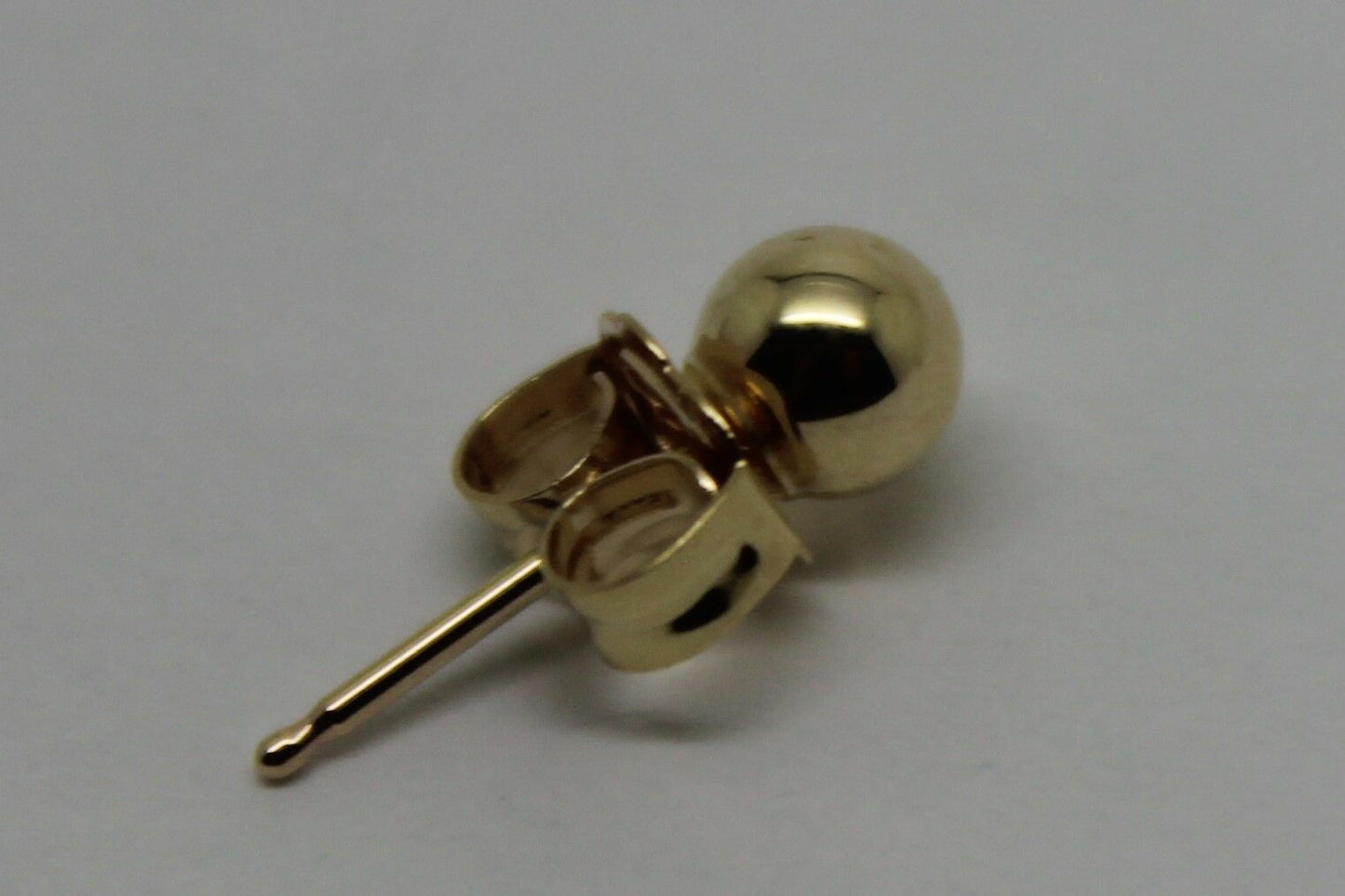Genuine 9ct 9kt Yellow Gold One Earring 5mm Stud Ball Earring