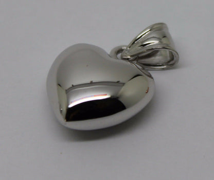 Kaedesigns, 9ct Small To Medium Bubble Rose Or Yellow Or White Gold Heart Pendant