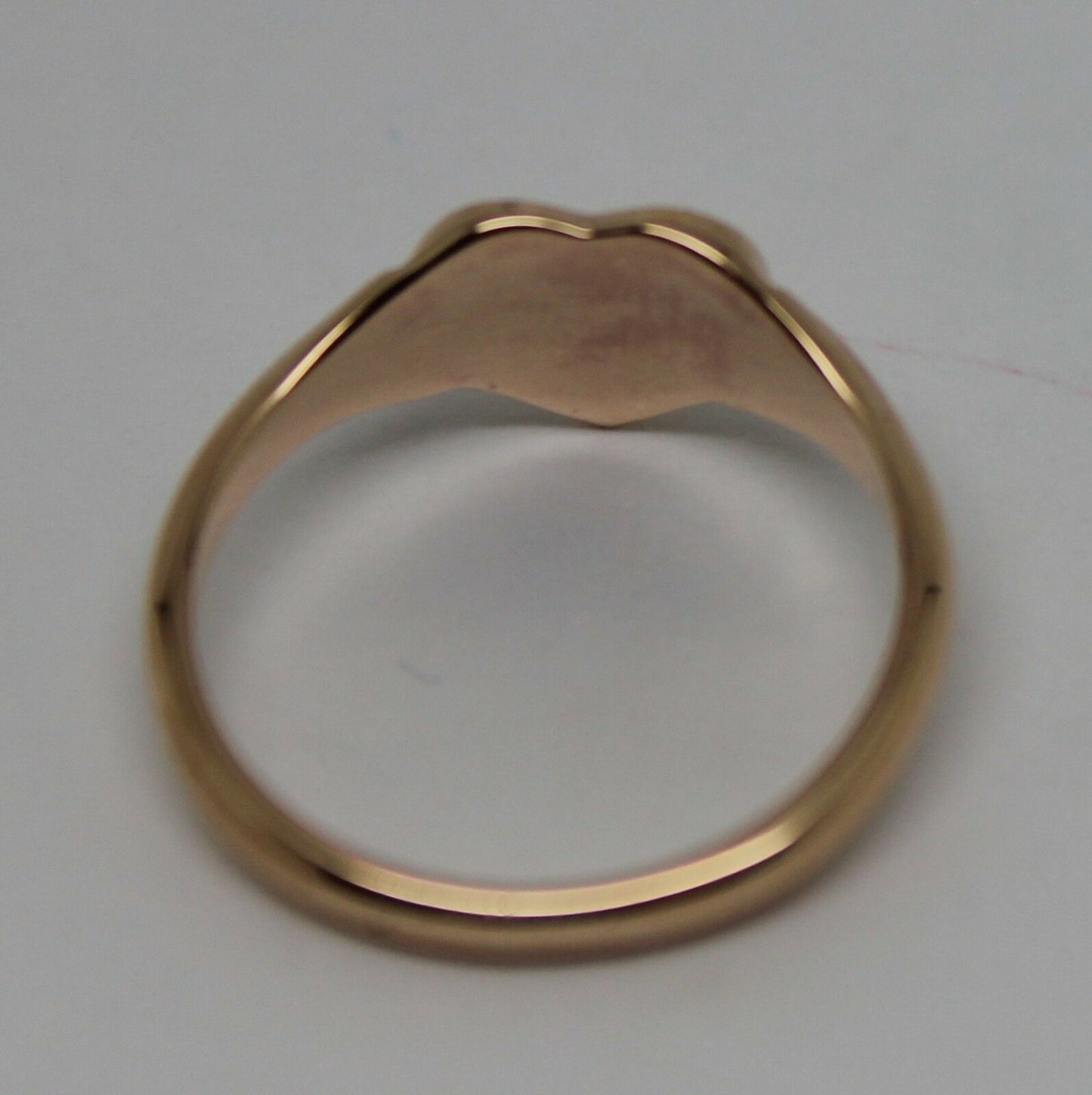 Kaedesigns, New Genuine 9ct Yellow, Rose or White  Gold Small Heart Signet Ring Size H 201